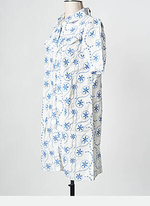 Rochie scurtă alb PIECES femeie