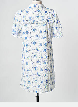 Rochie scurtă alb PIECES femeie