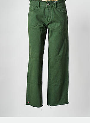 Blugi cu croială dreaptă verde VILA femeie