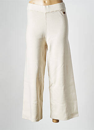 Pantalon larg bej MAT FASHION femeie