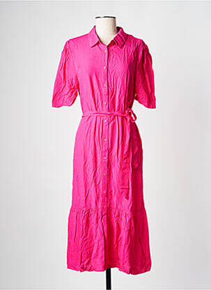 Rochie midi roz GRACE & MILA femeie