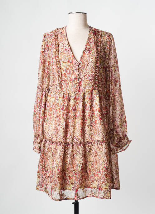 Rochie scurtă bej MOLLY BRACKEN femeie