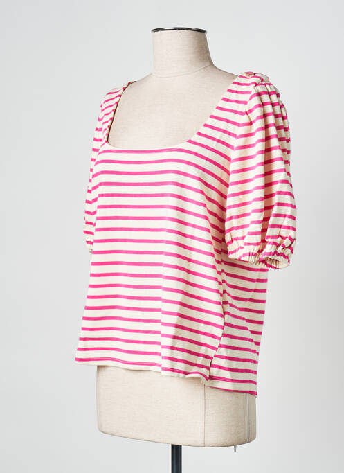 Tricou roz GRACE & MILA femeie