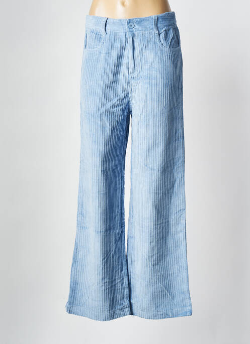 Pantalon larg albastru GRACE & MILA femeie