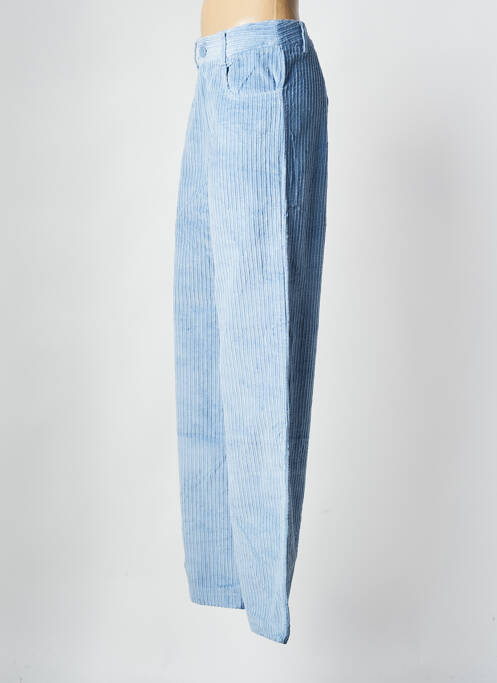 Pantalon larg albastru GRACE & MILA femeie