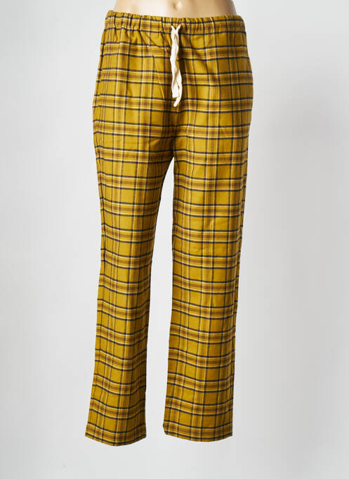 Pantalon drept galben THE NEW SOCIETY femeie