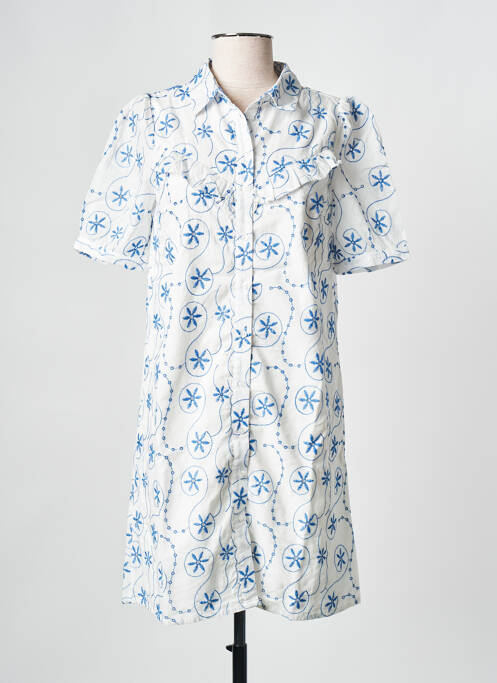 Rochie scurtă alb PIECES femeie