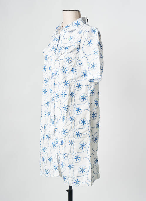 Rochie scurtă alb PIECES femeie