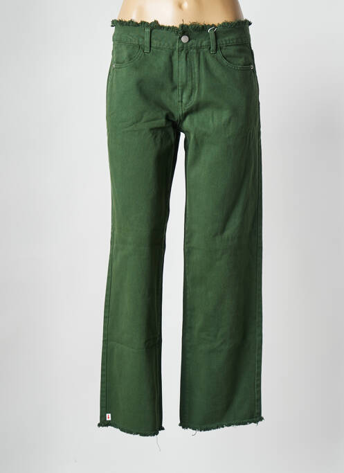 Blugi cu croială dreaptă verde VILA femeie