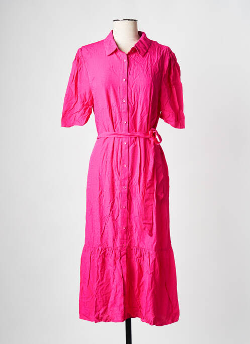 Rochie midi roz GRACE & MILA femeie