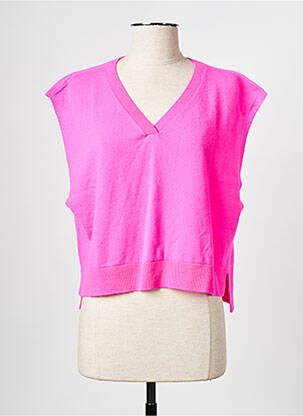 Pulover roz MAX&CO. femeie