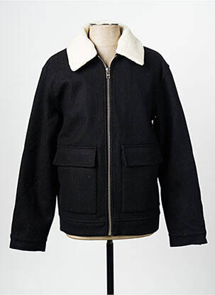 Palton scurt negru MINIMUM bărbat