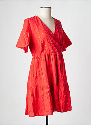 Rochie scurtă roșu PIECES femeie