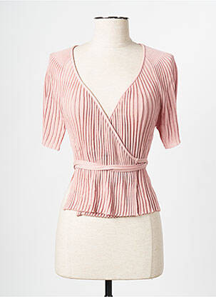 Pulover roz MAX&CO. femeie