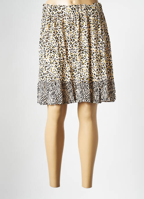 Fustă scurtă bej OBJECT femeie