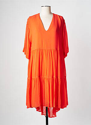 Rochie midi portocalie ESSENTIEL ANTWERP femeie