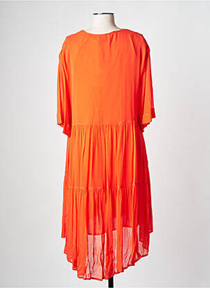 Rochie midi portocalie ESSENTIEL ANTWERP femeie