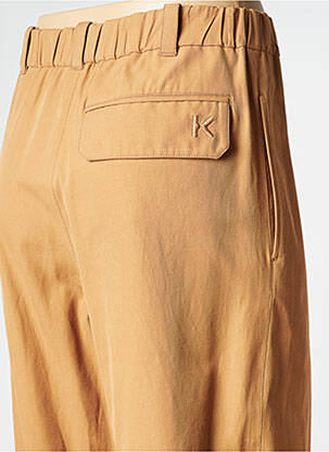 Pantalon larg bej KENZO femeie