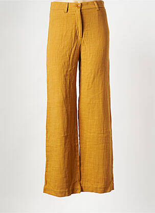 Pantalon drept galben SESSUN femeie