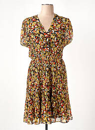 Rochie scurtă galben MOLLY BRACKEN femme