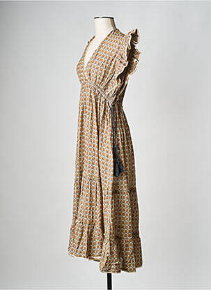 Rochie midi bej M.A.B.E femeie