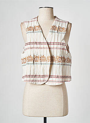 Vestă fără mâneci alb LA NOUVELLE femeie