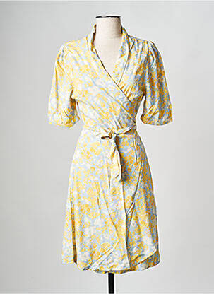 Rochie midi galben MSCH COPENHAGEN femeie