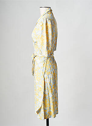 Rochie midi galben MSCH COPENHAGEN femeie