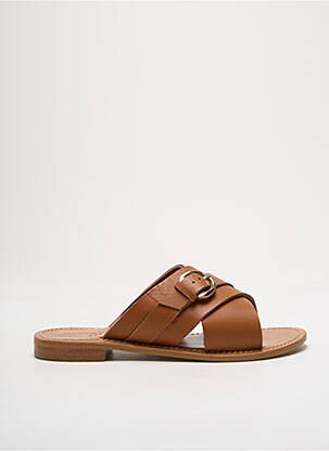 Sandale/Pantofi decupați maro COULEUR POURPRE femeie