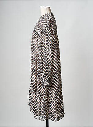 Rochie scurtă maro MAT FASHION femeie