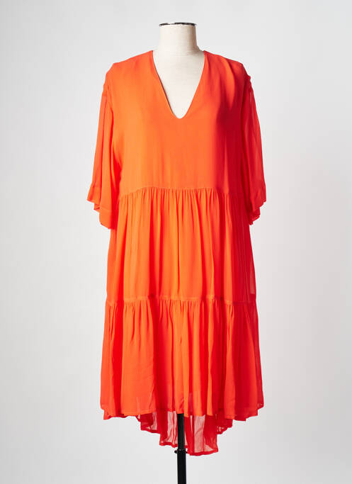 Rochie midi portocaliu ESSENTIEL ANTWERP femeie