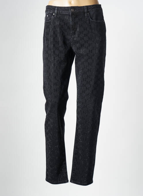 Blugi cu croială dreaptă gri KARL LAGERFELD femeie