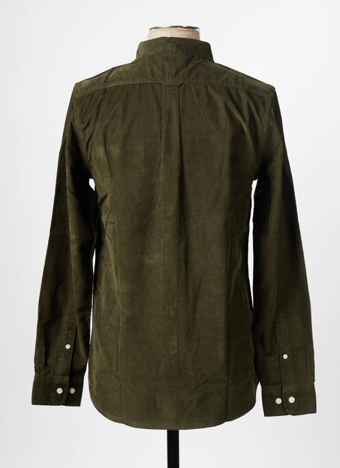 Cămașă cu mâneci lungi verde KNOWLEDGE COTTON APPAREL bărbat