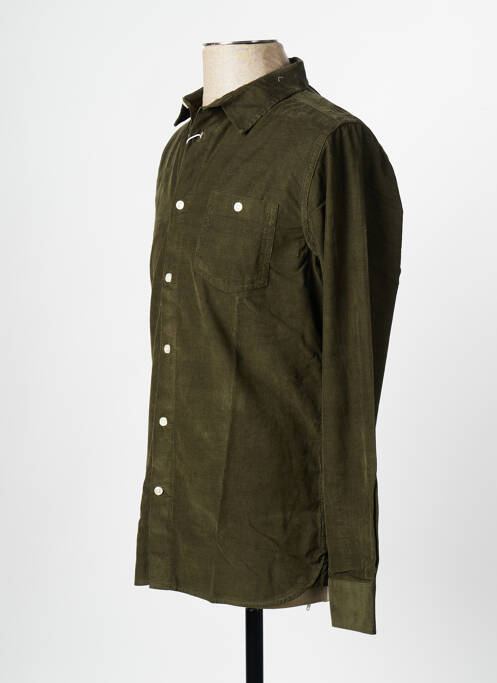 Cămașă cu mâneci lungi verde KNOWLEDGE COTTON APPAREL bărbat