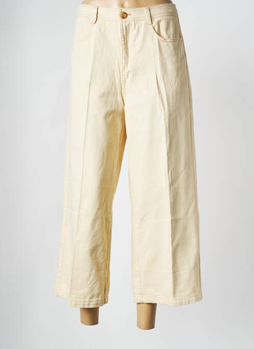 Pantalon larg bej GRACE & MILA femeie