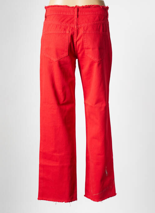 Blugi cu croială dreaptă roșu VILA femeie