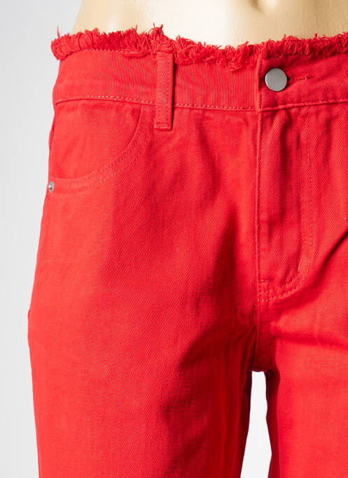 Blugi cu croială dreaptă roșu VILA femeie