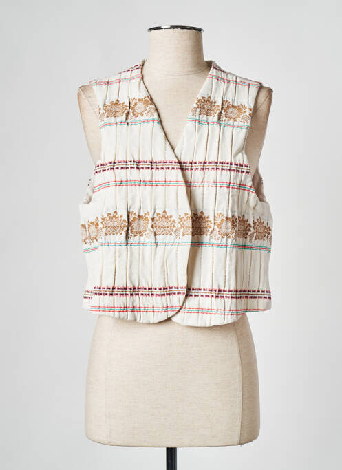 Vestă fără mâneci alb LA NOUVELLE femeie