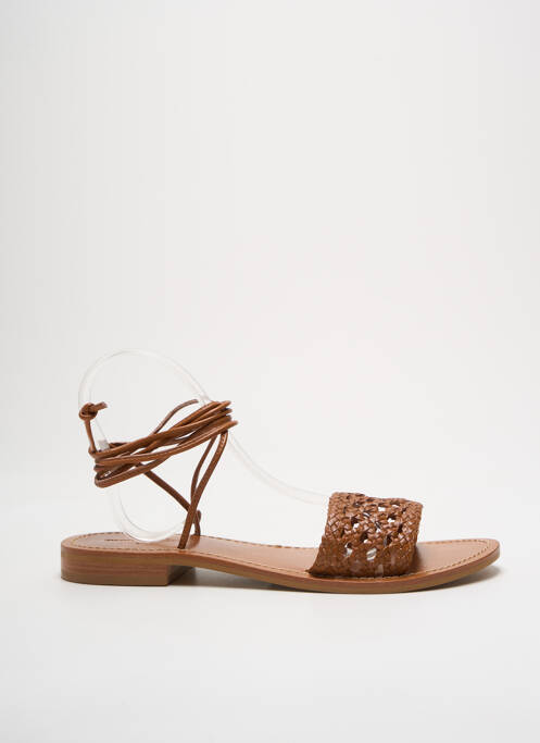 Sandale/Pantofi decupați maro COULEUR POURPRE femeie