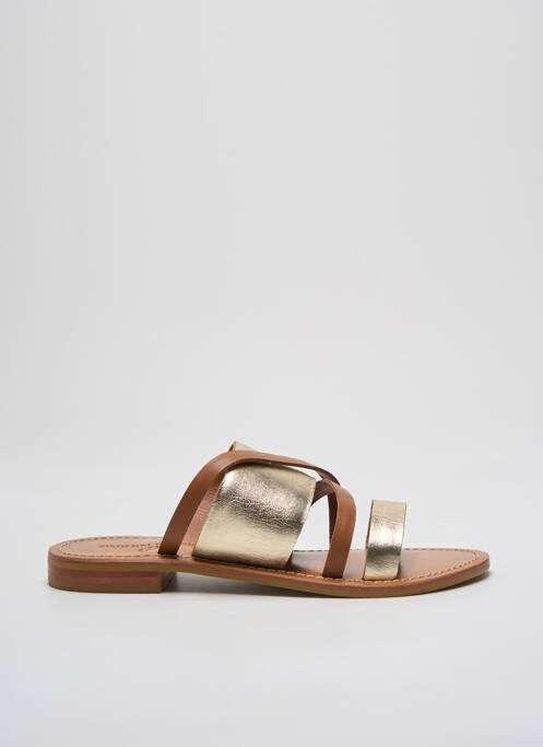 Sandale/Pantofi decupați maro COULEUR POURPRE femeie