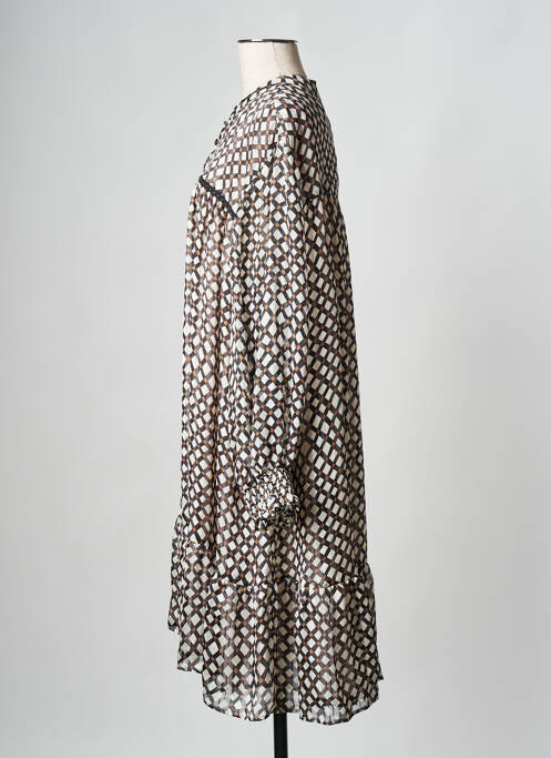 Rochie scurtă maro MAT FASHION femeie