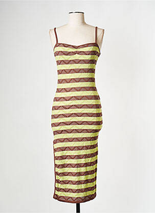 Rochie midi verde MUSIER femeie