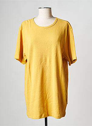 Tricou portocalie KNOWLEDGE COTTON APPAREL bărbat