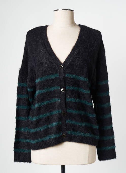 Vestă cu mâneci lungi negru PIECES femeie