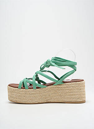 Sandale/pantofi decupați verde ALOHAS femeie