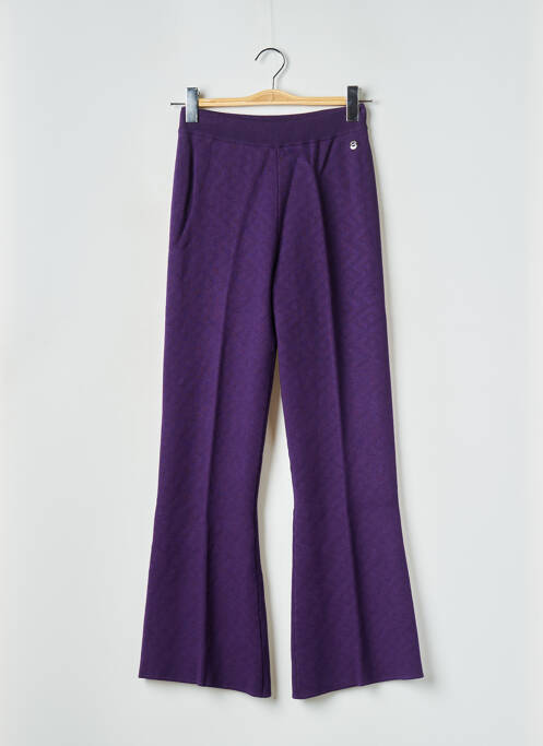 Pantalon drept violet TWINSET femeie