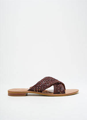 Sandale/Pantofi decupați roșu COULEUR POURPRE femeie