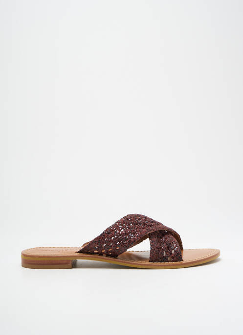 Sandale/Pantofi decupați roșu COULEUR POURPRE femeie