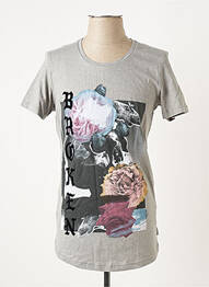 Tricou gri JACK & JONES bărbat