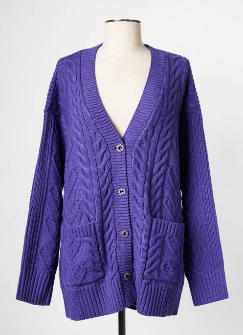 Vestă cu mâneci lungi violet TWINSET femeie